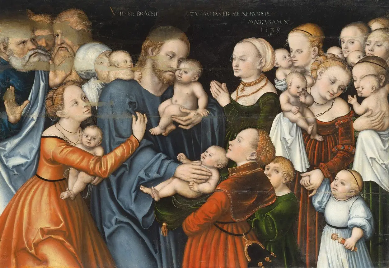 Lucas Cranach d. Ä.: Christus segnet die Kinder